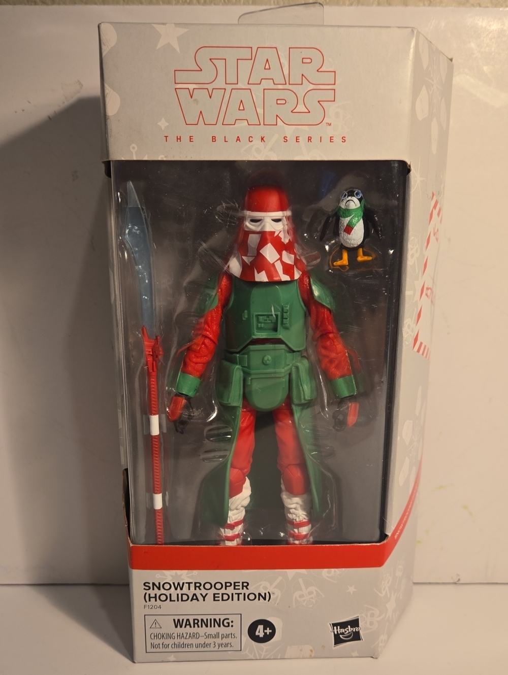 Hasbro Star Wars Black Series Snowtrooper Holiday Figure - Red & Green